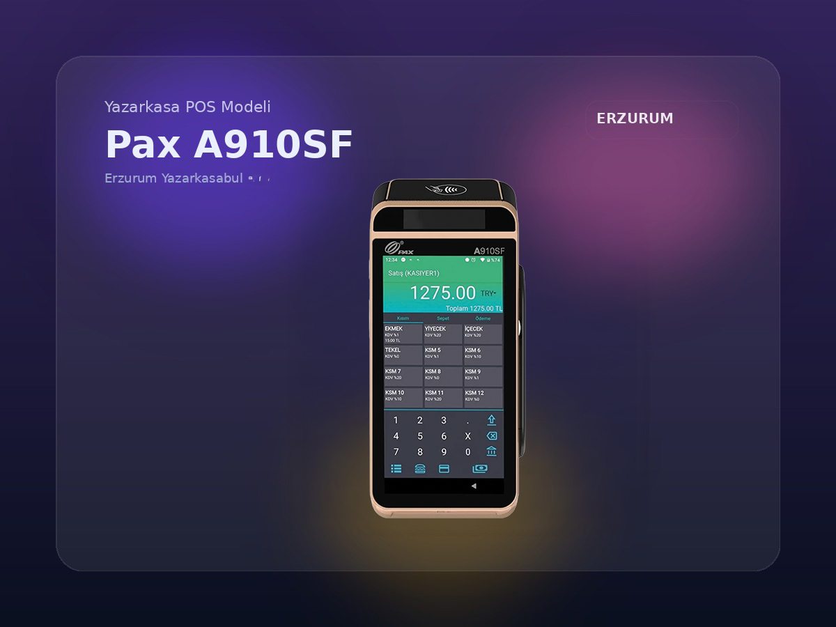 Pax A910SF Yazarkasa POS
